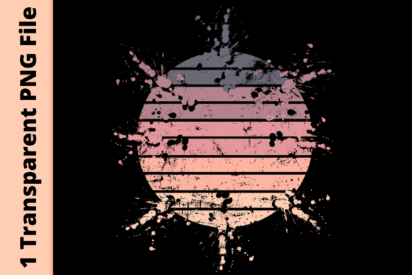 Exploding Retro Sunset - Distressed Review