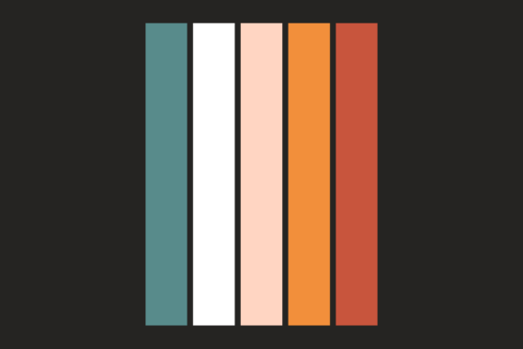 Retro Sunset Vertical Vintage Design 19