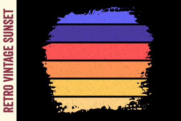 Retro Sunset Vintage Brush Background Review