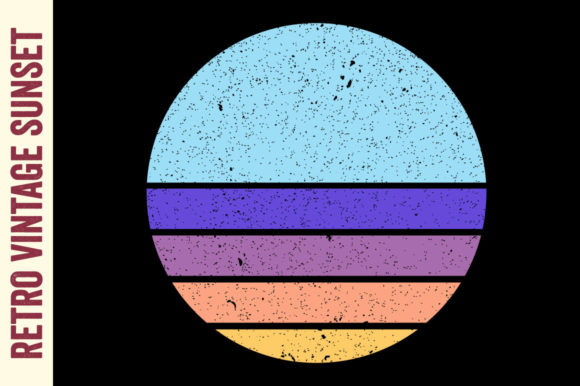 Retro Sunset Vintage Circle Design Review