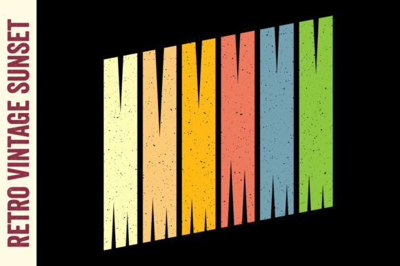 Retro Vintage Sunset Rectangle Striped Review