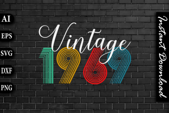 Vintage 1969 Retro Color Birthday Design Review