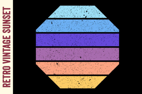 Vintage Retro Sunset Badge Graphic Review