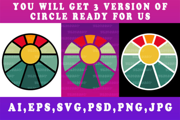 Vintage Sunset Retro Sun Sunrise Clipart Review